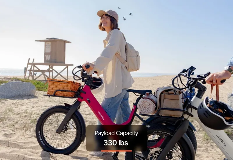 Urtopia Joy Ultra eCruiser Bike - Pink-7
