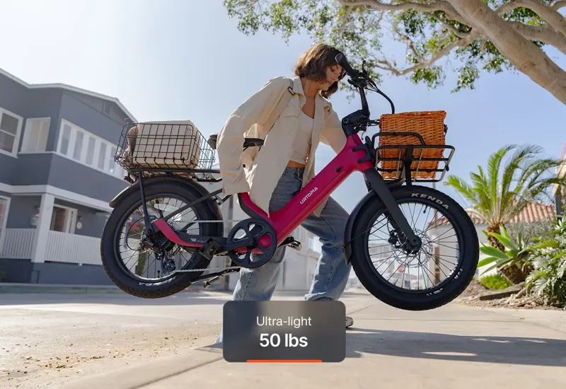 Urtopia Joy Ultra eCruiser Bike - Pink-6